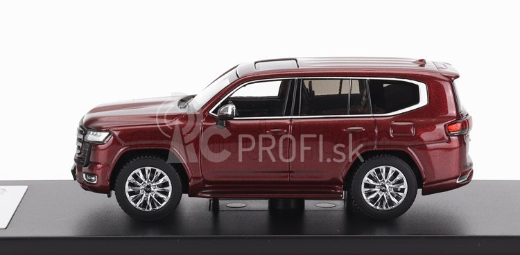 LCD model Toyota Land Cruiser Lc300-zx 2022 1:64 Červená