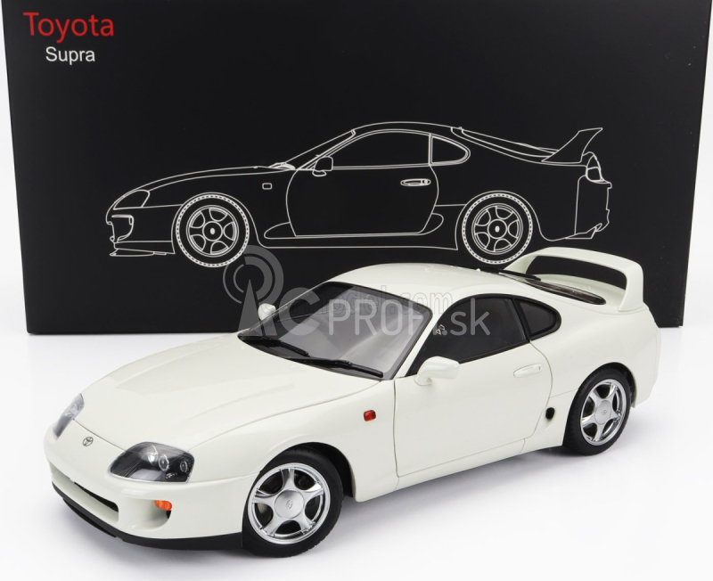 LCD model Toyota Supra Mkiv (a80) Coupe 1993 1:18 Biela