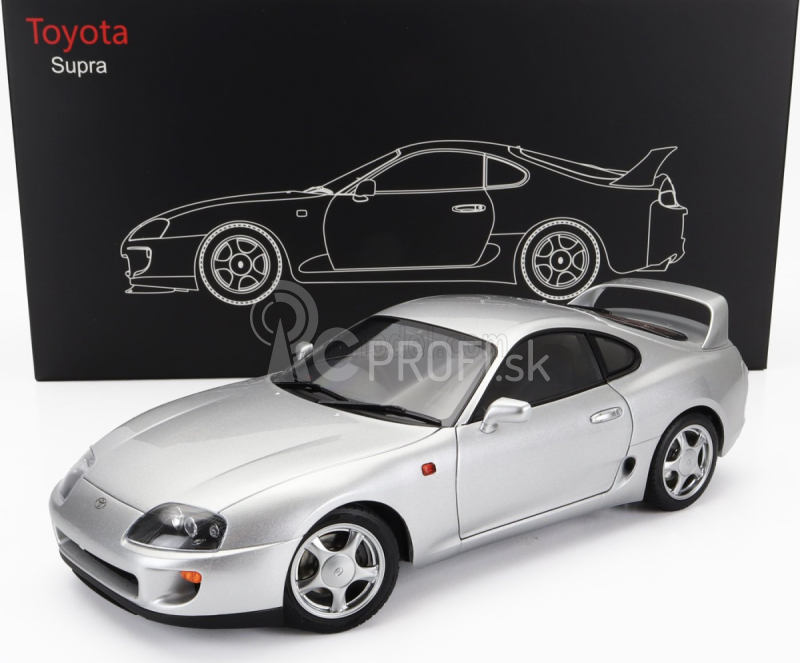 LCD model Toyota Supra Mkiv (a80) Coupe 1993 1:18 Strieborná