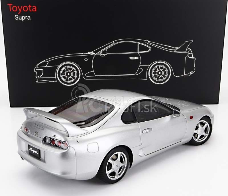 LCD model Toyota Supra Mkiv (a80) Coupe 1993 1:18 Strieborná