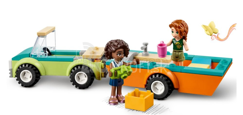 Lego Automobil Lego Friends - Camping Holiday - Auto s prívesom Roulotte - 87 Pezzi - Dieliky Rôzne