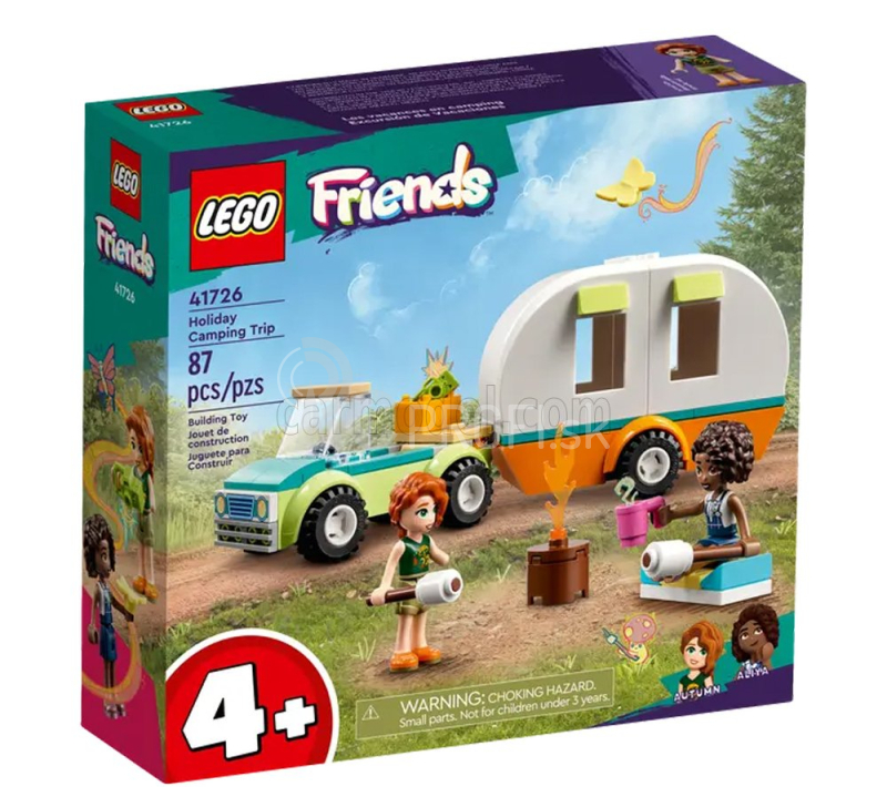 Lego Automobil Lego Friends - Camping Holiday - Auto s prívesom Roulotte - 87 Pezzi - Dieliky Rôzne