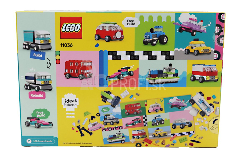 Lego Automobile Lego Classic - Veicoli Creativi - Auto Colorate - Free Build - 900 Pezzi - 900 Pieces Rôzne