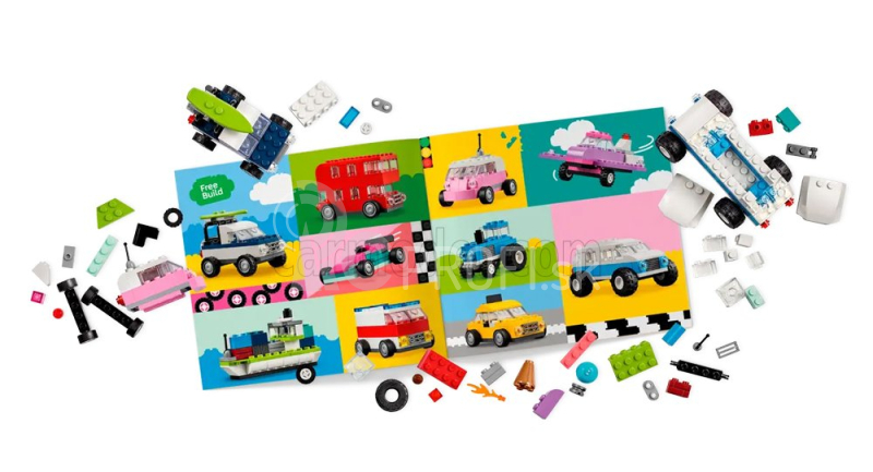 Lego Automobile Lego Classic - Veicoli Creativi - Auto Colorate - Free Build - 900 Pezzi - 900 Pieces Rôzne