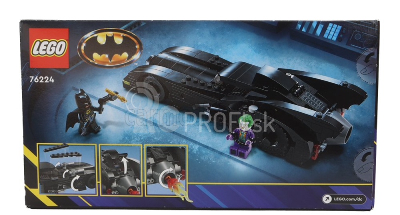 Lego Batman Lego - Batmobil - Batman vs Joker - 438 dielikov čierna