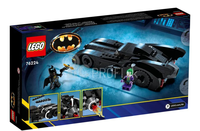 Lego Batman Lego - Batmobil - Batman vs Joker - 438 dielikov čierna