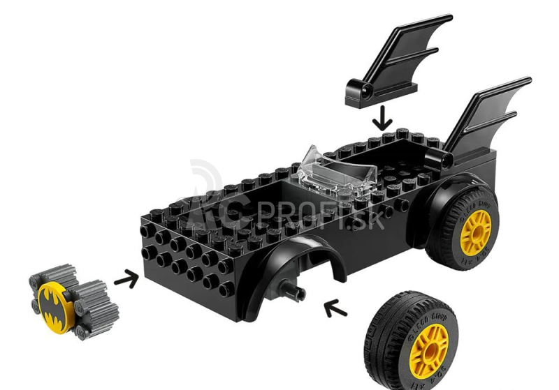 Lego Batman Lego - Batmobil - Batman vs Joker - 54 dielikov čierna