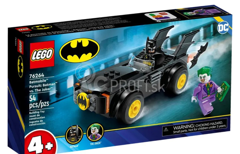 Lego Batman Lego - Batmobil - Batman vs Joker - 54 dielikov čierna