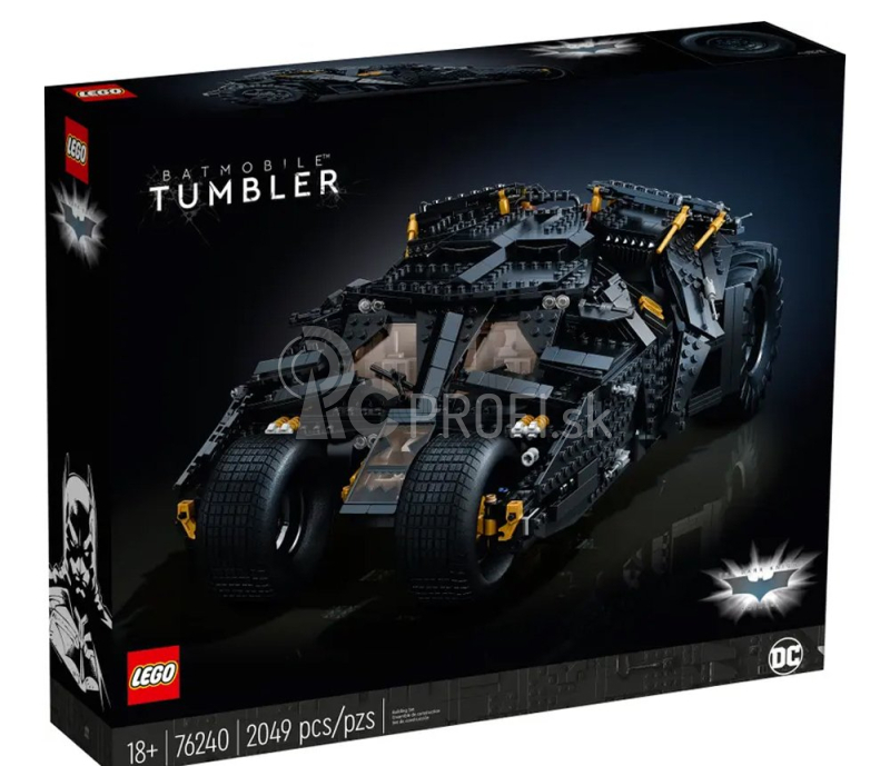 Lego Batman Lego - Batmobil - Tumbler - 2049 Pezzi - 2049 dielikov čierna