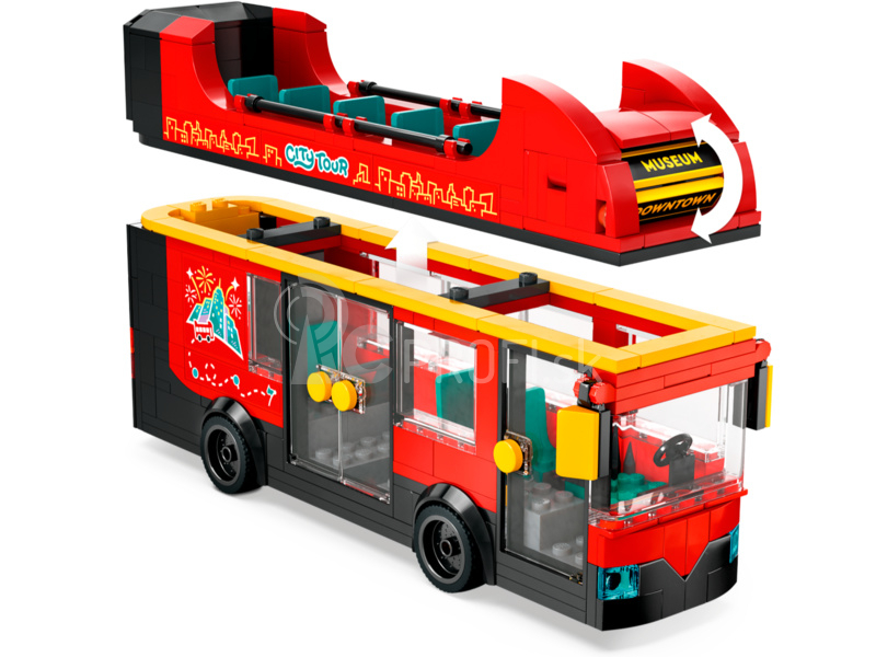 LEGO City - Červený dvojposchodový vyhliadkový autobus