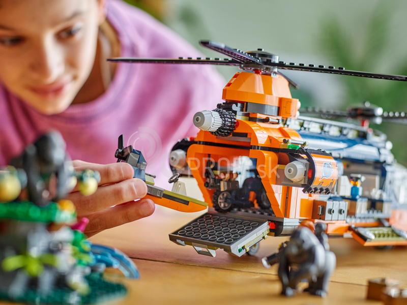 LEGO City - Helikoptéra na prieskum džungle v základnom tábore