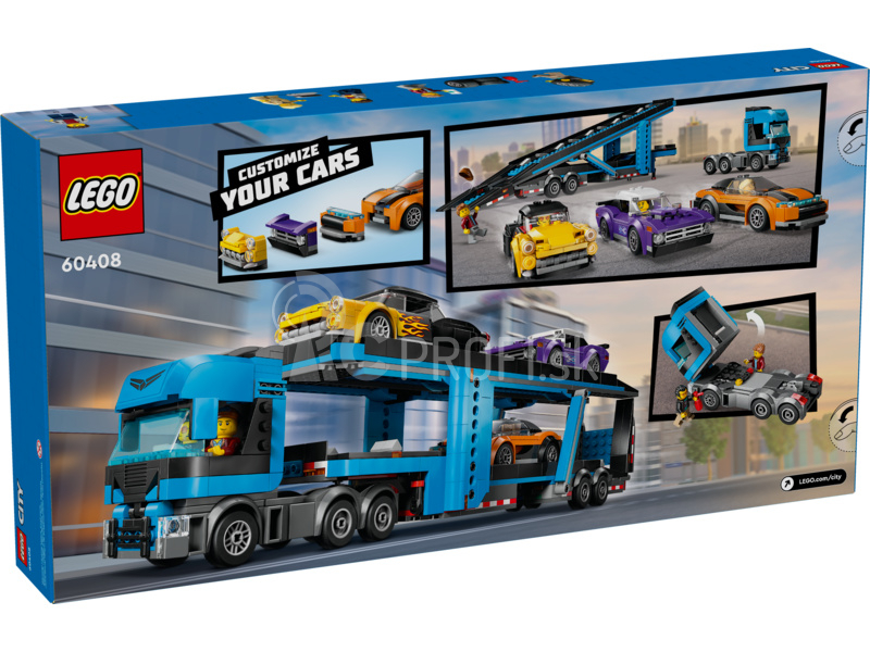 LEGO City - Nákladné auto na prepravu áut so športovými autami