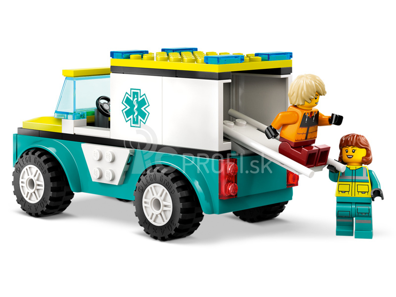 LEGO City - Sanitka a snowboardista