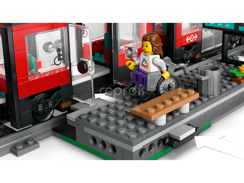 LEGO City - zastávka električky a autobusu v centre mesta