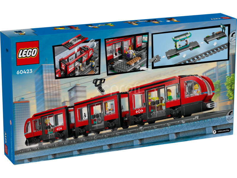 LEGO City - zastávka električky a autobusu v centre mesta