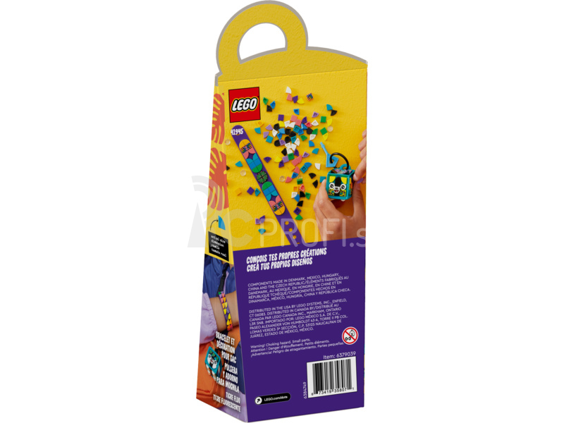 LEGO DOTs - Neónový náramok a ozdoba na tašku
