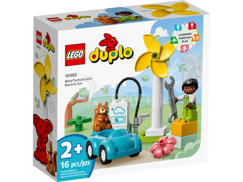 LEGO DUPLO - Veterná turbína a elektrické auto