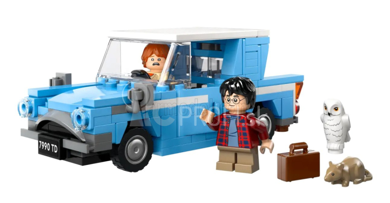 Lego Ford england Lego - Anglia Harry Potter - S figúrkami - 165 dielikov Svetlo modrá biela