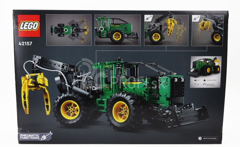 Lego John deere Lego Technic - 948l-ii Traktor so šmykom 2018 - 1492 dielikov Zeleno-žltá