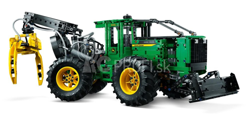 Lego John deere Lego Technic - 948l-ii Traktor so šmykom 2018 - 1492 dielikov Zeleno-žltá