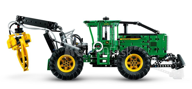 Lego John deere Lego Technic - 948l-ii Traktor so šmykom 2018 - 1492 dielikov Zeleno-žltá