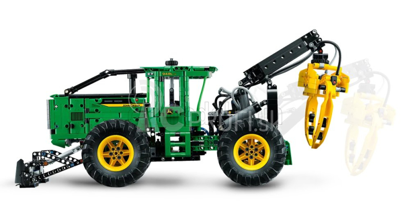 Lego John deere Lego Technic - 948l-ii Traktor so šmykom 2018 - 1492 dielikov Zeleno-žltá