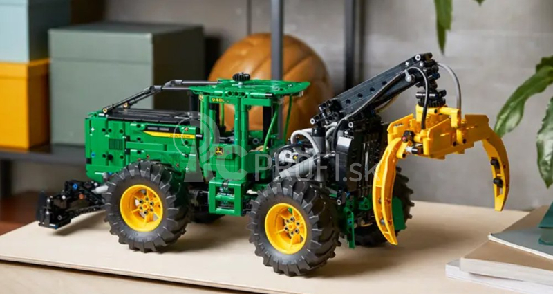 Lego John deere Lego Technic - 948l-ii Traktor so šmykom 2018 - 1492 dielikov Zeleno-žltá