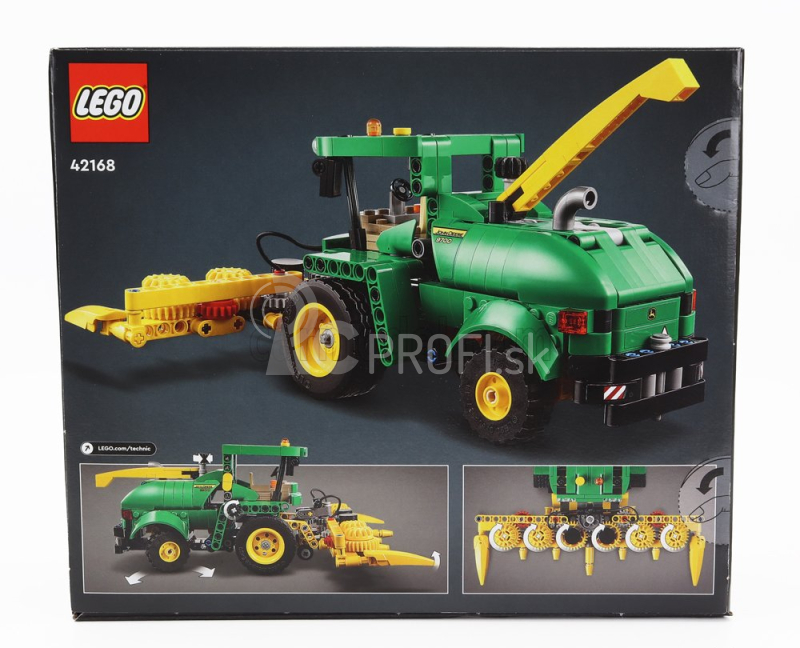 Lego John deere Lego Technic - Mietitrebbia 9700 Forage Harvester 2018 - 559 dielikov Zeleno-žltá