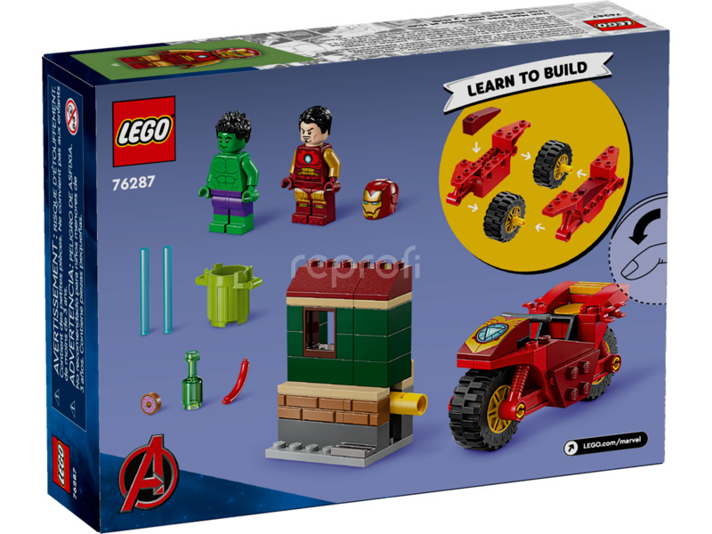 LEGO Marvel - Iron Man s motorkou a Hulkom