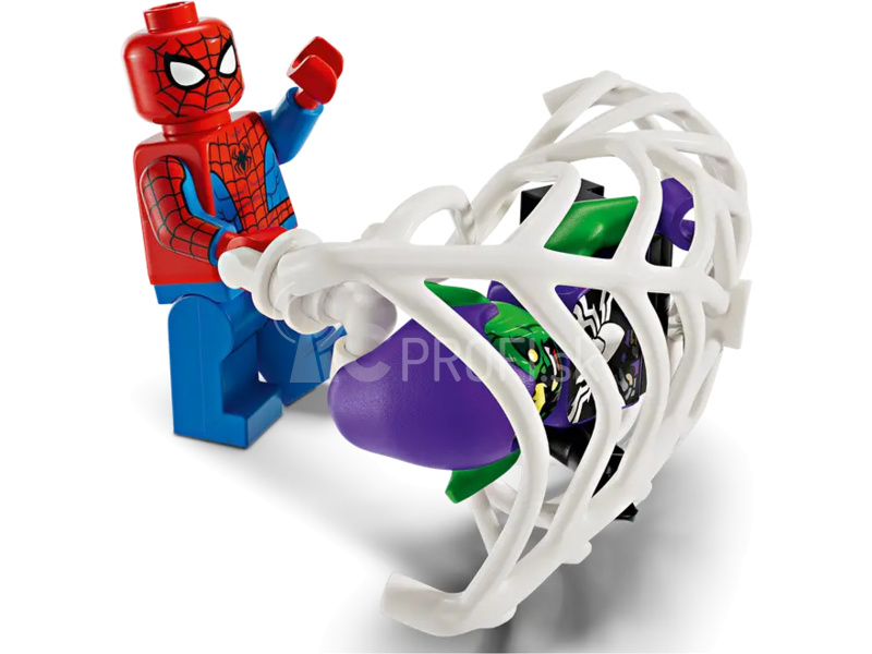 LEGO Marvel - Spider-Manovo pretekárske auto a Venom Green Goblin