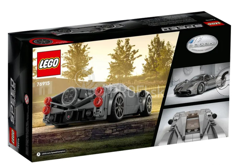 Lego Pagani Lego Speed Champion - Utopia 2022 - 249 dielikov - sivá