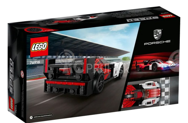 Lego Porsche Lego Speed Champion - 963 24h Le Mans 2023 - 280 Pezzi - 280 dielikov biela červená čierna