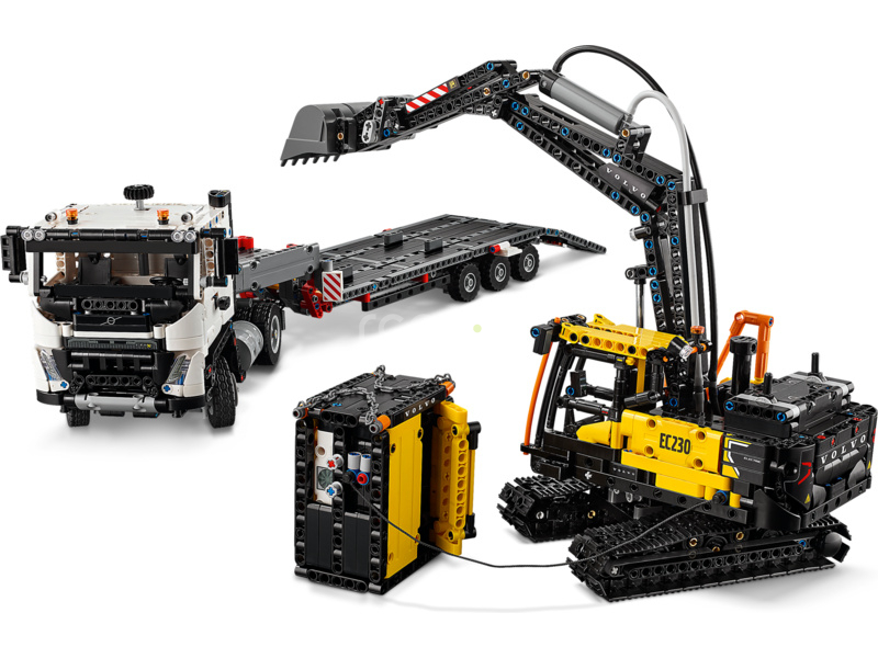 LEGO Technic - Nákladné auto Volvo FMX a elektrické rýpadlo Volvo EC230