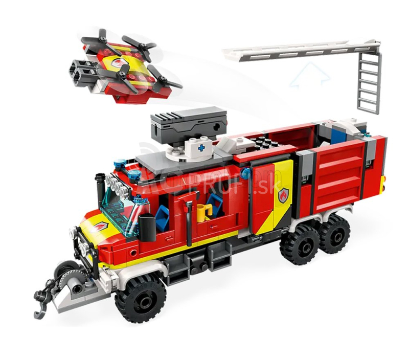 Lego Truck Lego City - Hasičské auto - Autopompa Vigili Del Fuoco - 502 Pezzi - 502 dielikov Červená