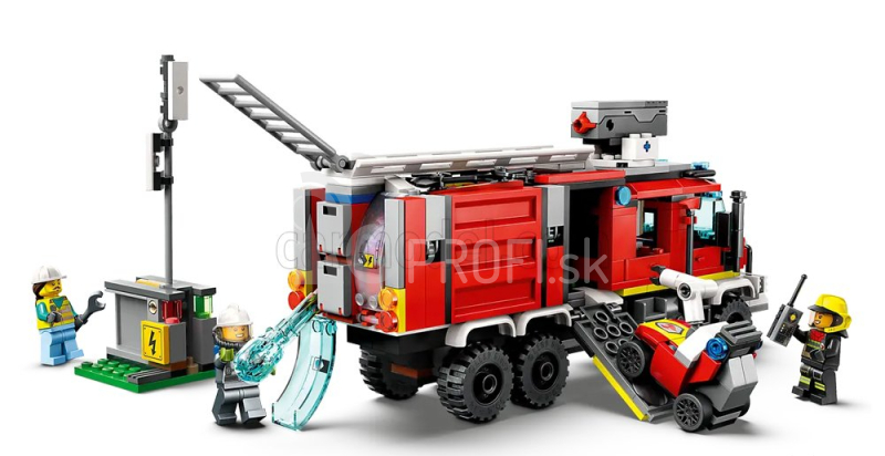 Lego Truck Lego City - Hasičské auto - Autopompa Vigili Del Fuoco - 502 Pezzi - 502 dielikov Červená