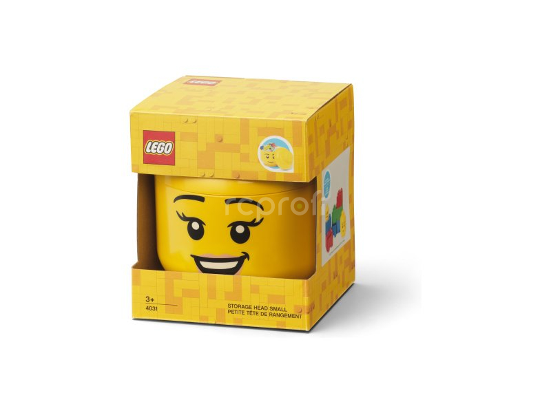 LEGO úložná hlava malá - šťastný chlapec