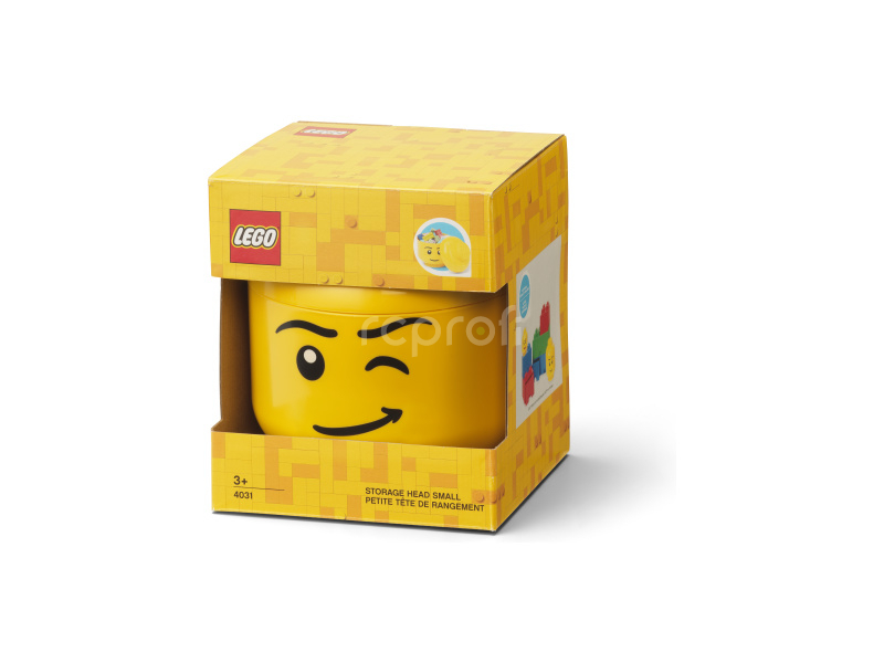 LEGO úložná hlava malá - šťastný chlapec