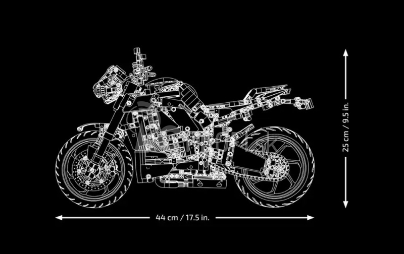 Lego Yamaha Lego Technic - Mt10-sp 2023 - Motocykel - 1132 Pezzi - 1132 dielikov čierna strieborná