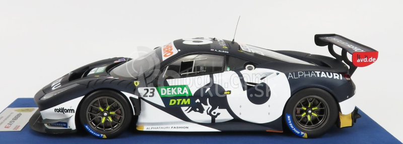 Looksmart Ferrari 488 Gt3 Evo 3.9l Turbo V8 Team Alphatauri N 23 Dtm Season 2021 A.albon 1:18 Matte Blue White