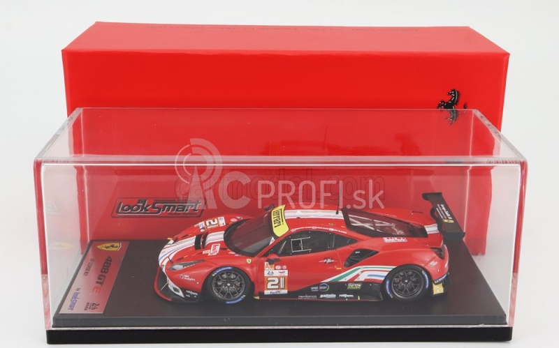 Looksmart Ferrari 488 Gte Evo 3.9l Turbo V8 Team Af Corse N 21 24h Le Mans 2022 S.mann - C.ulrich - T.vilander 1:43 červená