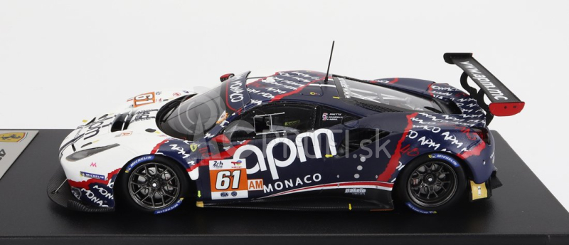 Looksmart Ferrari 488 Gte Evo 3.9l Turbo V8 Team Af Corse N 61 24h Le Mans 2022 L.prette - C.grunewald - V.abril 1:43 Bielo modrá