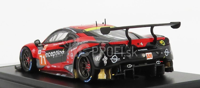 Looksmart Ferrari 488 Gte Evo 3.9l Turbo V8 Team Inception Racing N 71 24h Le Mans 2021 B.barnicoat - B.iribe - O.millroy 1:43 červená čierna