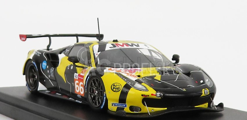 Looksmart Ferrari 488 Gte Evo 3.9l Turbo V8 Team Jmw Motorsport N 66 24h Le Mans 2021 J.fannin - T.neubauer - R.sales 1:43 čierna biela žltá