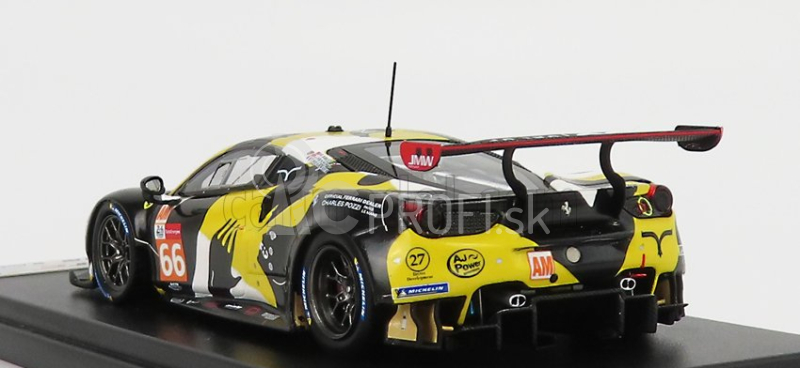 Looksmart Ferrari 488 Gte Evo 3.9l Turbo V8 Team Jmw Motorsport N 66 24h Le Mans 2021 J.fannin - T.neubauer - R.sales 1:43 čierna biela žltá