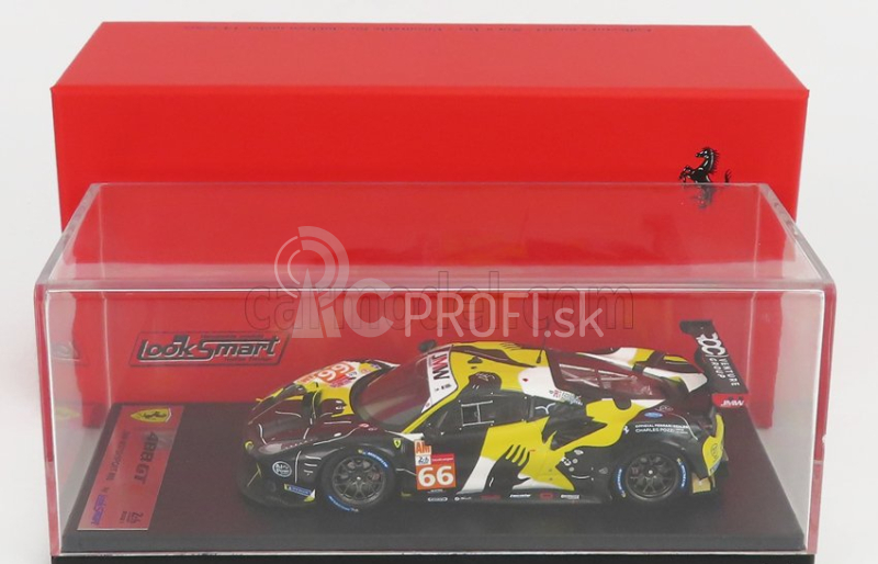 Looksmart Ferrari 488 Gte Evo 3.9l Turbo V8 Team Jmw Motorsport N 66 24h Le Mans 2021 J.fannin - T.neubauer - R.sales 1:43 čierna biela žltá