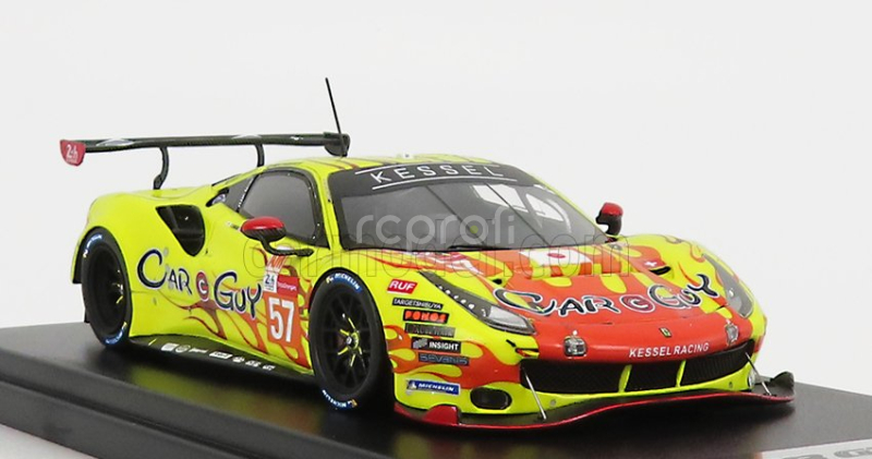 Looksmart Ferrari 488 Gte Evo 3.9l Turbo V8 Team Kessel Racing N 57 24h Le Mans 2021 S.andrews - M.jensen - T.kimura 1:43 Žltá červená