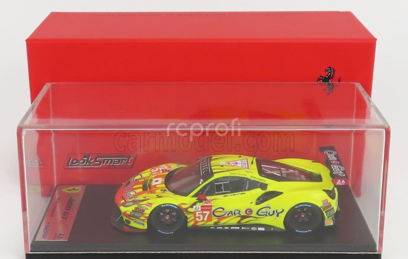 Looksmart Ferrari 488 Gte Evo 3.9l Turbo V8 Team Kessel Racing N 57 24h Le Mans 2021 S.andrews - M.jensen - T.kimura 1:43 Žltá červená