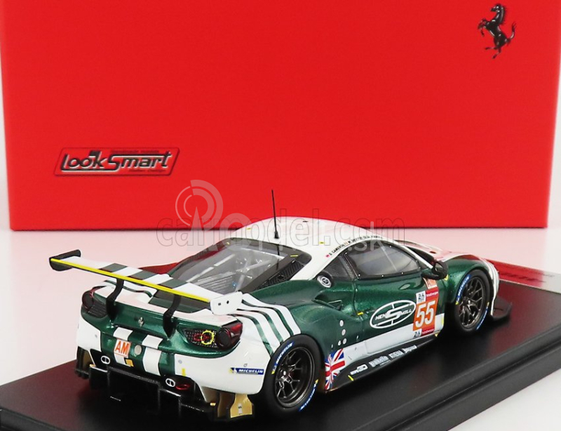 Looksmart Ferrari 488 Gte Evo 3.9l Turbo V8 Team Spirit Of Race N 55 24h Le Mans 2021 D.cameron - M.griffin - D.perel 1:43 bielo-zelená