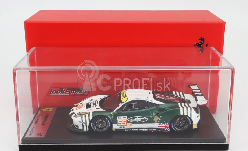 Looksmart Ferrari 488 Gte Evo 3.9l Turbo V8 Team Spirit Of Race N 55 24h Le Mans 2022 D.cameron - M.griffin - D.perel 1:43 bielo zelená