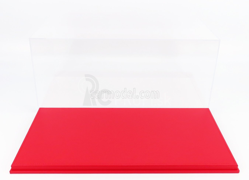 Luxcase Vetrina display box Base In Ecopelle Rossa - Syntetická koža Base Red - Lungh.lenght 45.8 Cm X Largh.width 25.1 Cm X Alt.height 20.6 Cm (altezza Interna Cm 18.5) 1:12 Red